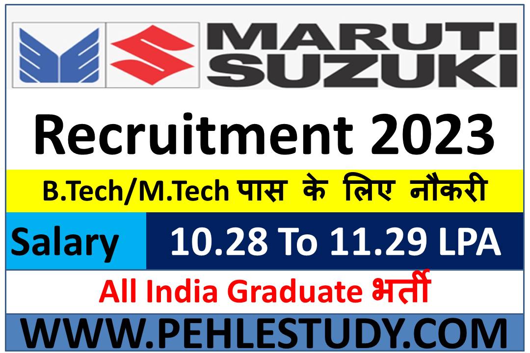 Maruti Suzuki Graduate Recruitment 2023